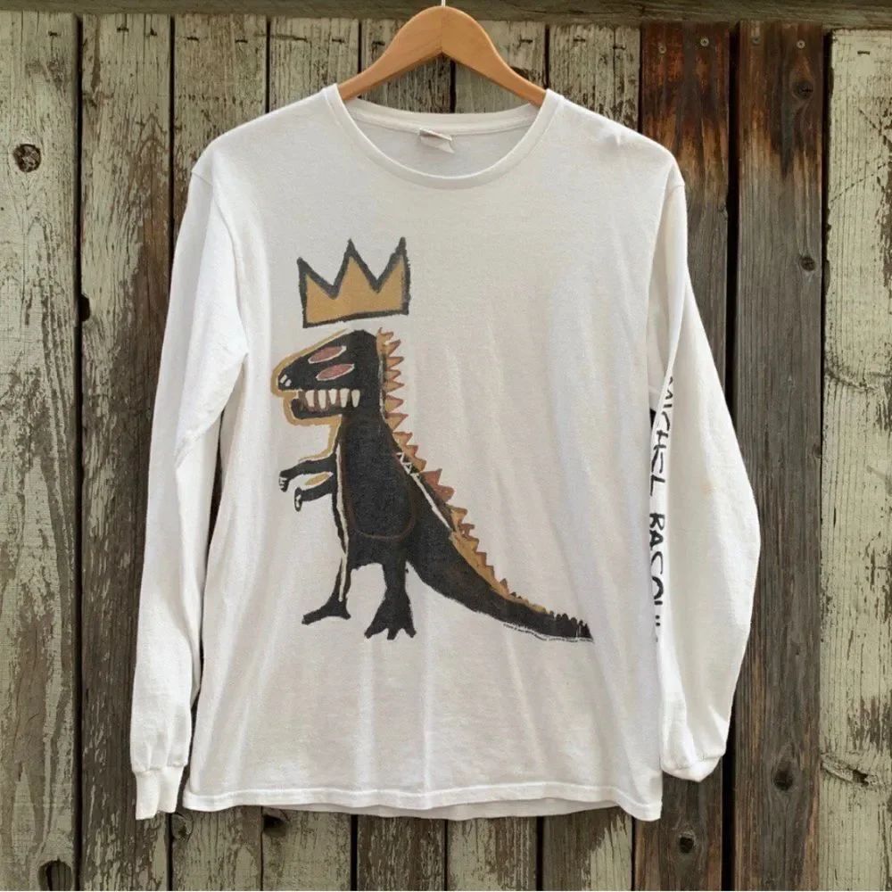 Basquiat Dinosaur Dino Art Crewneck Sweatshirt Artist Retro Y2K